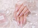 【チップ長さだしネイル】