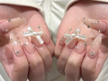 キラキラストーン&リボン