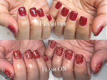 ギラギラフラッシュネイル◎￥5500