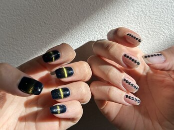 ソリッドカラー(solid color)/hand nail