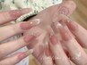 【チップ長さだし】150分持ち込み☆ワンホンネイル、アート目安4~6本