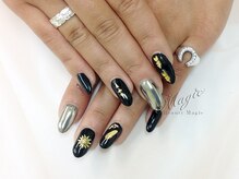 ネイルサロン ビューティーマジック 川口店/ フェザー＆ミラーネイル