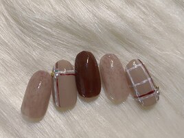 バレンタインネイル