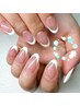 【フレンチ/冠婚葬祭OK】指先スラット細見え美爪★大人上品フレンチネイル