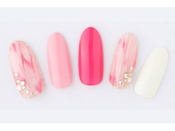 エムスラッシュ ネイル たまプラーザ(M.SLASH)/マーブルアートネイル