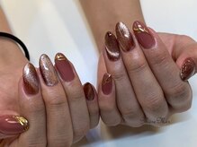 パラジェル認定サロン メールメール 池袋店(MereMer)/マグネットジェルで冬ネイル