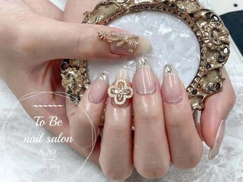 ネイルサロン トゥービー 御徒町上野(To Be)/ストーン付け放題コース8990円