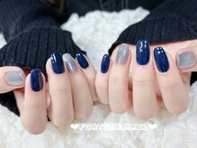 フォルトゥーナ 神田(Fortuna)/ワンカラ+マグネットネイル/神田