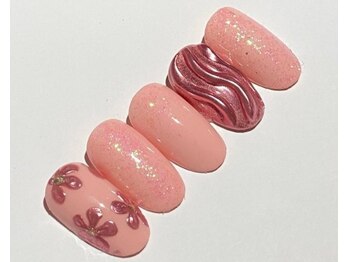 メゾンミズホ(Maison Mizuho)/Pink×ニュアンスネイル