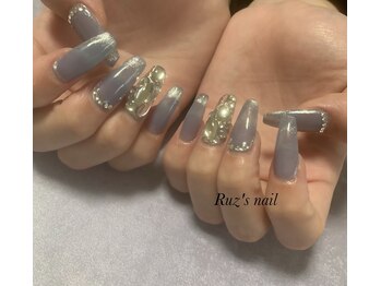 ラズネイル(RUZ'S NAIL)/【秋本】マグネットネイル(水色)