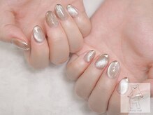 オトナネイル(otona nail)/マグネットミラーフレンチネイル