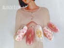 【フラワーネイル】