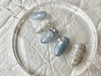 ブレスネイル(brace Nail)/ツイードアートネイル