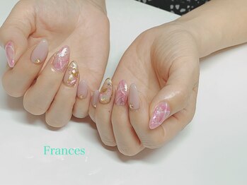 フランセス(Frances)/大理石ネイル