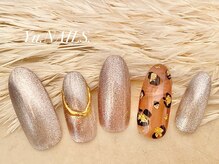 ユーネイルズ 恵比寿(Yu.NAILS.)/レオパード◎マグネットネイル