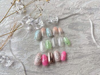 スリー(THREE)/【6月ニュアンスデザイン定額】