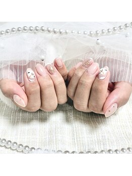 ミニョン(Minyon)/立体☆雪だるまネイル