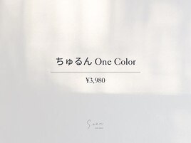ちゅるんワンカラー ¥3980