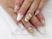 ネイルサロン ビューティーマジック 川口店/ フレンチ　パールネイル
