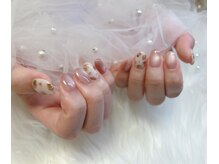 フィルイン シーウェスト 祖師ヶ谷大蔵(SEA WEST)/手描き花柄風ネイル＊