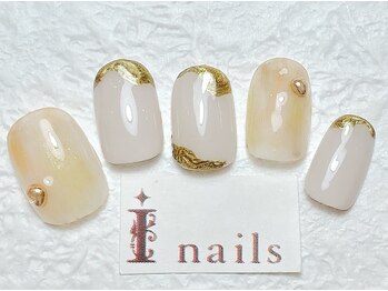 アイネイルズ 梅田店(I nails)/メタリック凸凹art￥8200