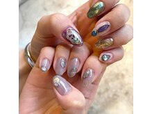 ネイルスペース ジェイズ ピンキー(NAIL SPACE J's PINKY)/パープルネイル☆