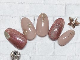 クリスマスネイル　ミラー