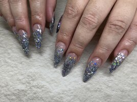 ザクザクホロラメグラデーション