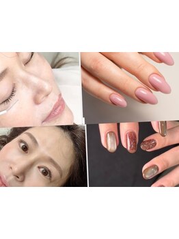 ネイル・アイメニューの同時施術が可能