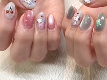 ネイルサロン北野坂/スヌーピー春ネイル