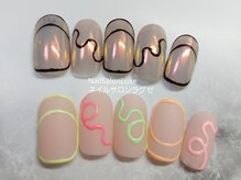 ネイル サロン ラグゼ(Nail Salon Luxe)/フレームフレンチ　8000円