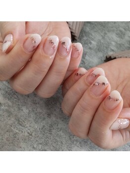 マーズネイル(Mars Nail)/斜めフレンチ　￥8250