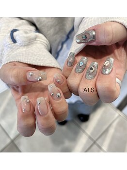 アース オーセンティック ネイル 越谷レイクタウン店(EARTH Authentic Nail)/アシンメトリーネイル