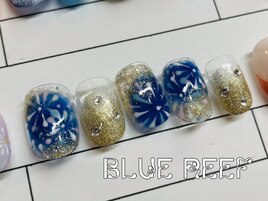 キラキラ花火ネイル2024