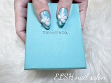 エルシ(ELSH)/リボンネイル　ブルー　¥9,800