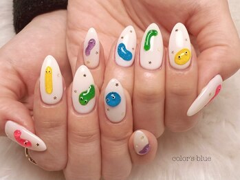カラーズ ブルー 渋谷店(color's blue)/ぷくぷくモンスターネイル
