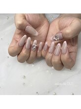 サロンドウイ(salon de OUI)/ベビーピンクのフレンチネイル