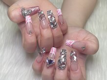 エムネイル(M-Nail)/★ピンクゼブラ×キラキラ★
