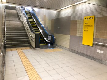 アンジェアイ 仙台駅東口店(ange eye)/【道案内】7.出入口2から地上へ