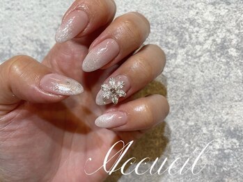 アクイユ 銀座店(ACCUEIL)/雪ネイル