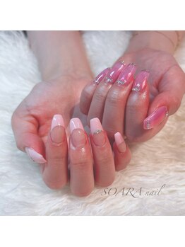【nail】ワンカラー×ピンク