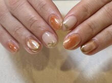 ジュイール ネイル 千葉店(Jouir nail)/オレンジニュアンス