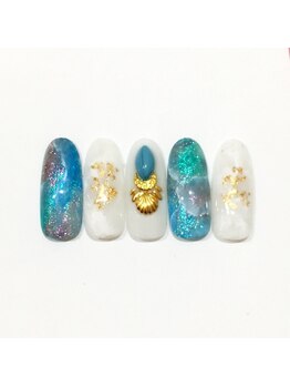 エトワール 大垣店(Etoile)/夏ネイル☆ターコイズ