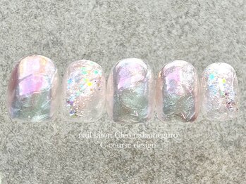 クレオ 中目黒店(Cleo)/【3月】オーロラ奥行きネイル
