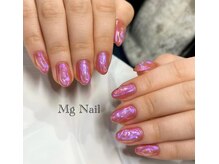 エムジーネイル(Mg Nail)/ミラーぷっくりアート