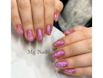 エムジーネイル(Mg Nail)/ミラーぷっくりアート