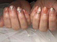 ノンノンネイル(Nonnon.nail)/オレンジニュアンス