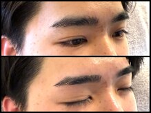 スリーピース(3Peace)/ストレート眉 Before/After 