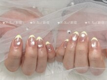 エムプラスネイル 新宿(M+Nail)/マグネットフレンチ