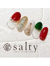 クリスマスネイル